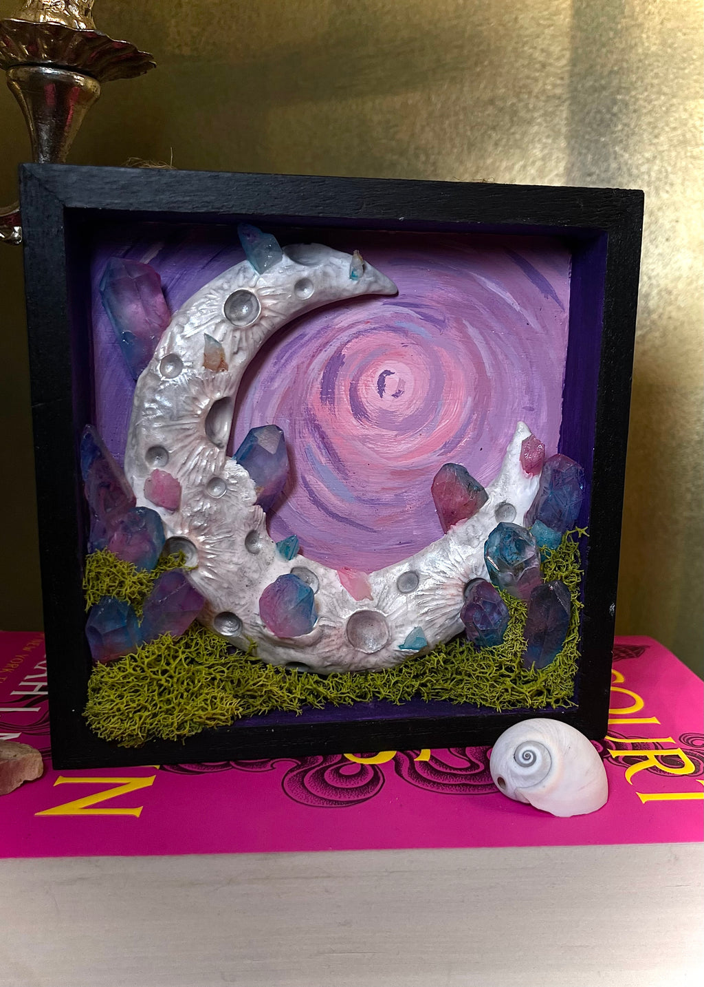 Crystal Moon Shadow Box