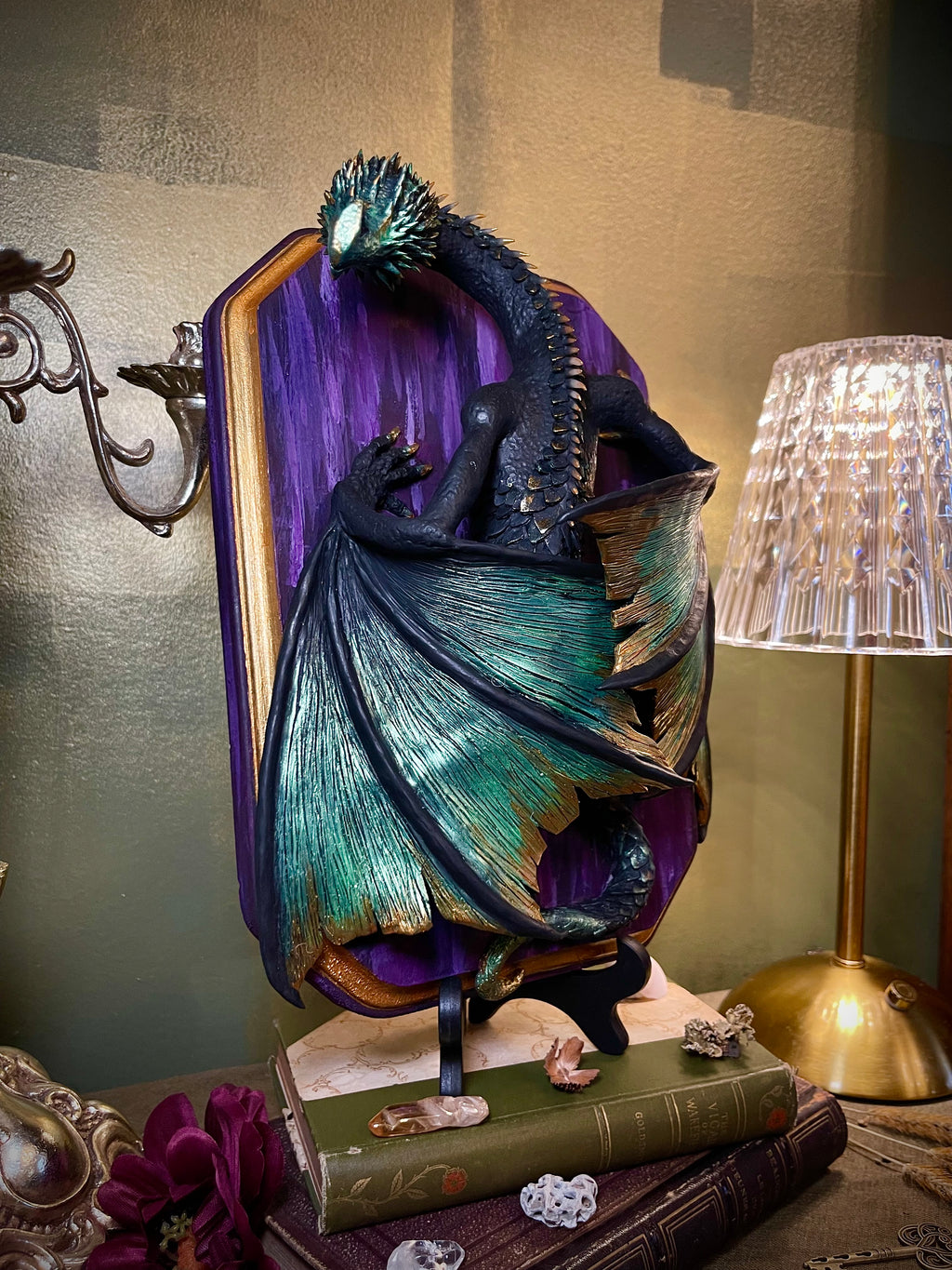 Green and Gold Dragon Mount